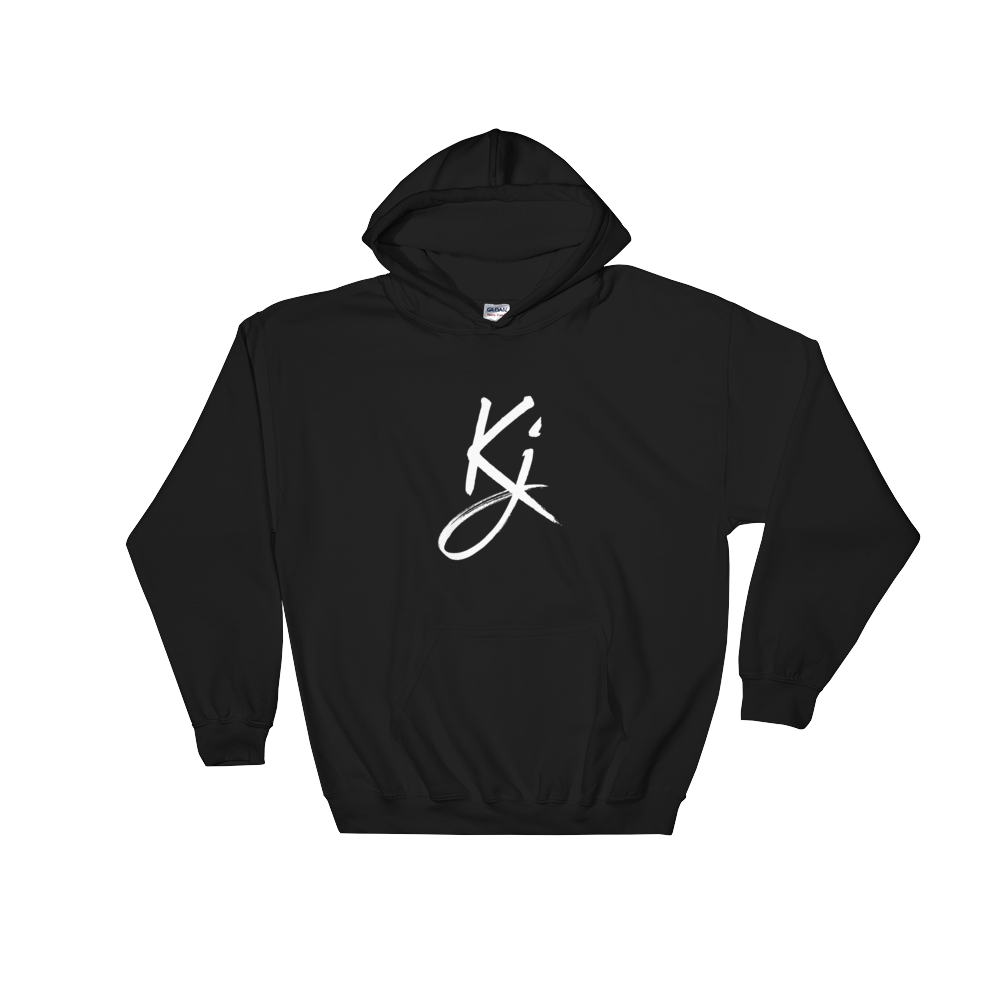 KJ - Black/White Hooded Sweatshirt