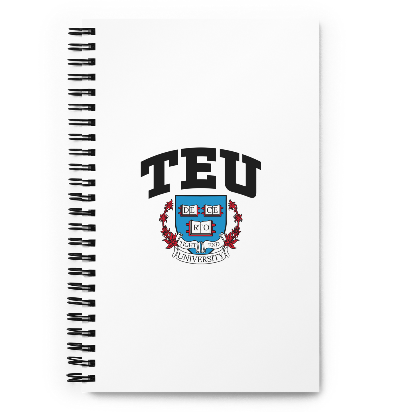 Tight End University Spiral Notebook