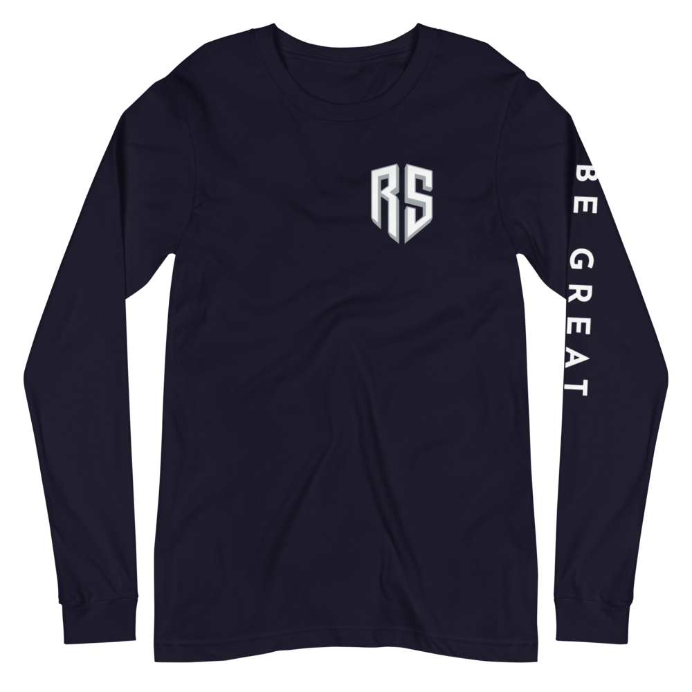 Rigo Sanchez "Be Great" Long Sleeve T-shirt Navy