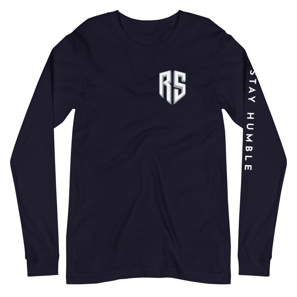 Rigo Sanchez "Stay Humble" Long Sleeve T-shirt Navy