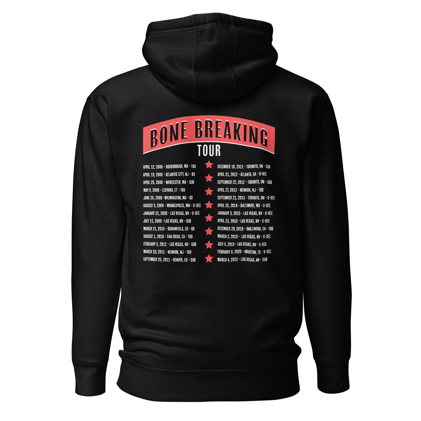 Jon Jones "Bone Breaking Tour" Hoodie