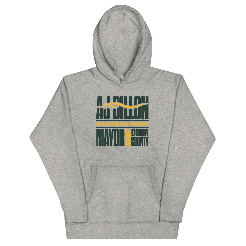 AJ Dillon "Mayor of Door County" Hoodie Grey