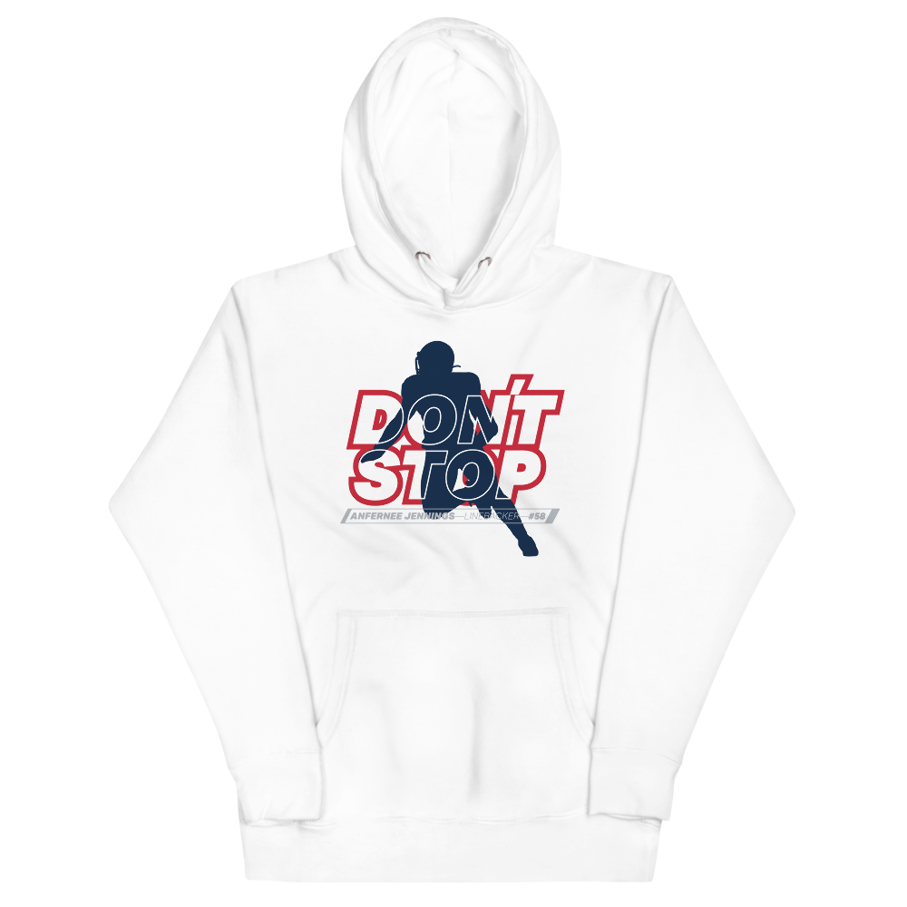 Anfernee Jennings "Don't Stop" Hoodie White