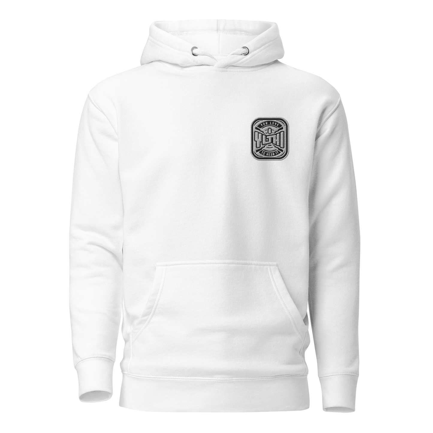 Casey Willax "YLTHI" Embroidered Hoodie White