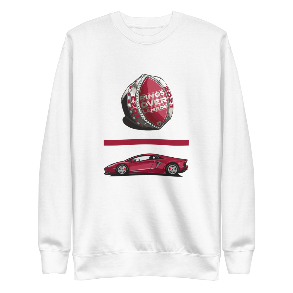Rings Over Lambos "Equation (White)" Sweatshirt