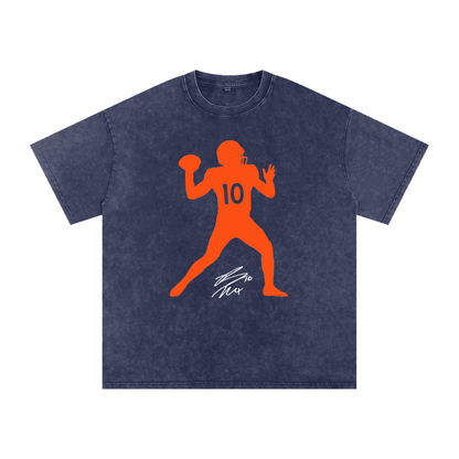 Bo Nix Silhouette Oversized Washed T-shirt