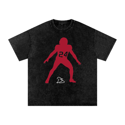 Derek Stingley Jr. Silhouette Oversized Washed T-shirt