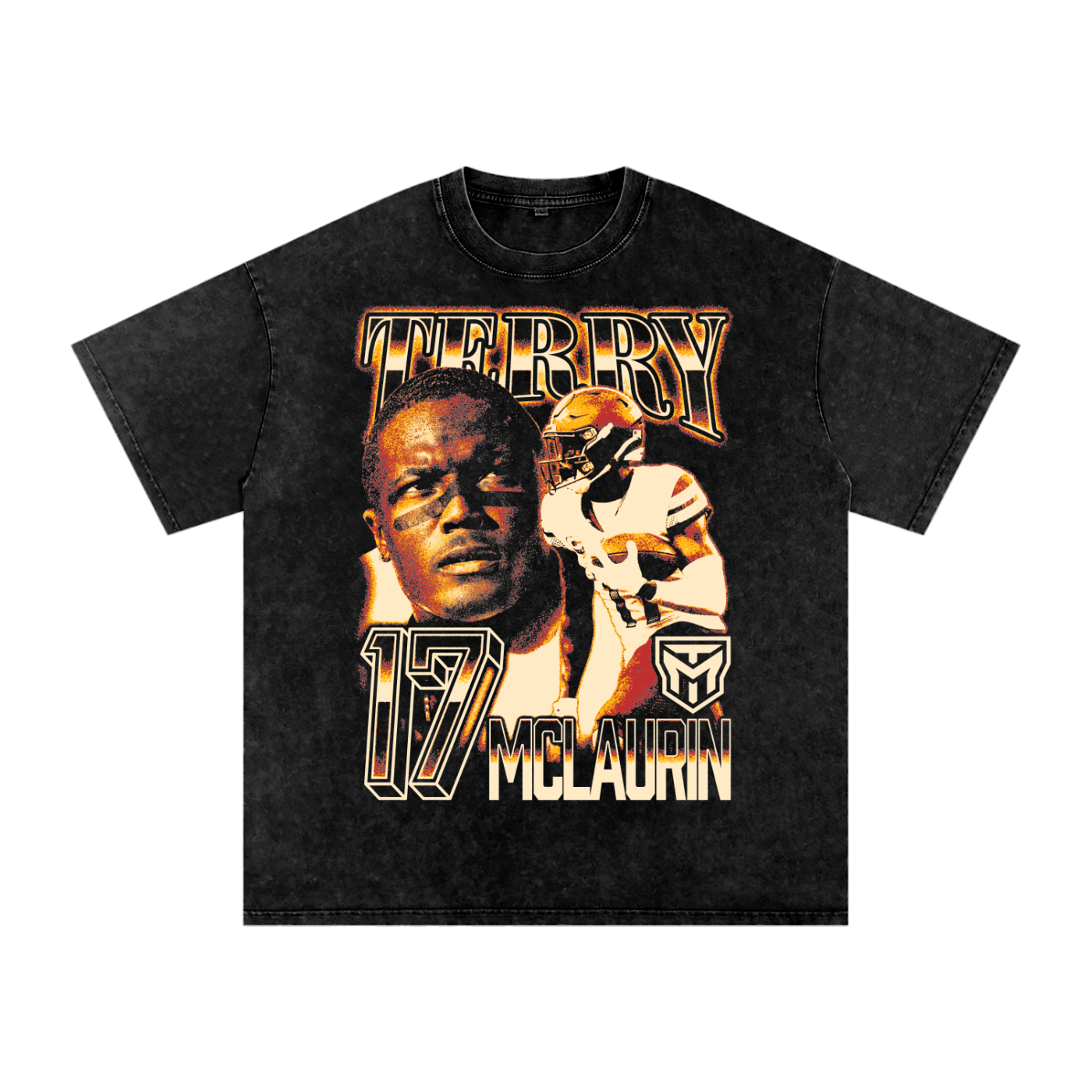 Terry McLaurin Vintage Oversized Washed T-shirt