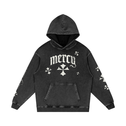 Snow Washed Loose Cotton Hoodie