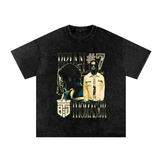 Brian Thomas Jr "Vintage" Oversized Stonewash T-shirt