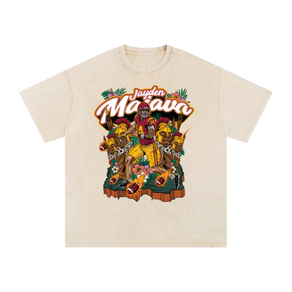 Jayden Maiava Illustration Oversized Washed T-shirt