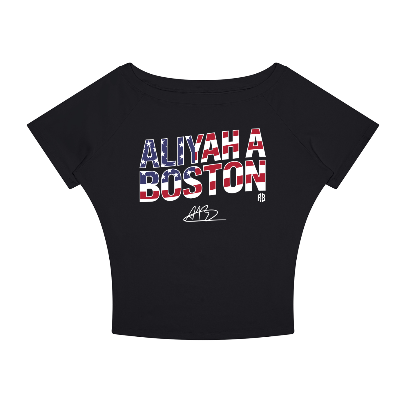 Aliyah Boston "USA" Women's Boatneck Tee