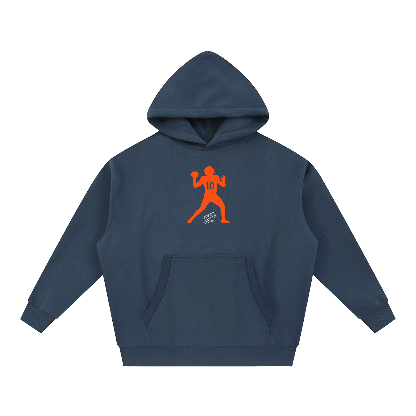 Bo Nix Silhouette Oversized Boxy Hoodie