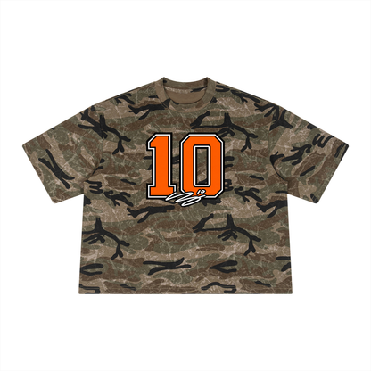 Bo Nix Signature Number Boxy Boxy T-shirt