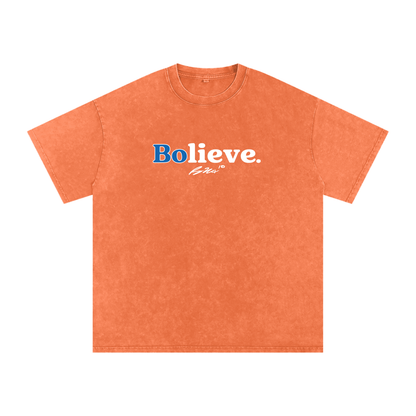 Bo Nix Bolieve Boxy Washed T-shirt