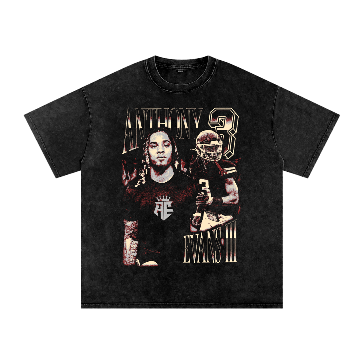 Anthony Evans III Vintage Oversized Washed T-Shirt