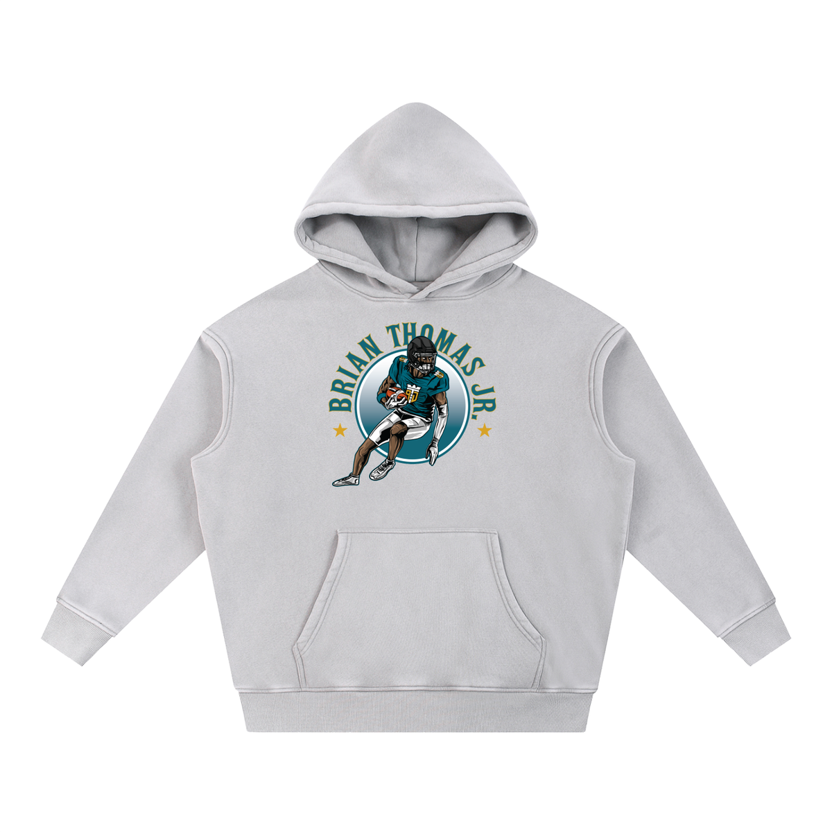 Brian Thomas Jr Illustration Oversized Washed Hoodie