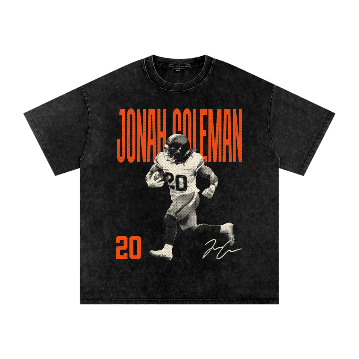 Jonah Coleman Halftone Oversized Washed T-Shirt