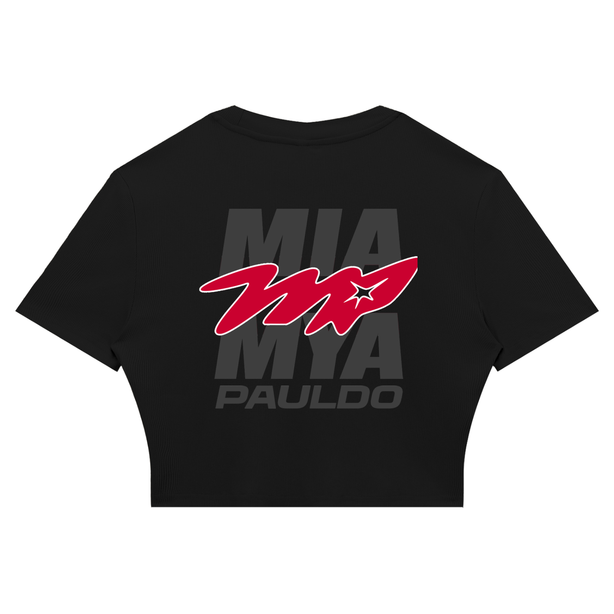 Women's Slim Ribbed Crop T-Shirt