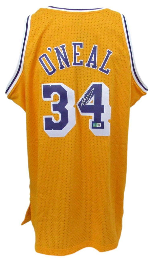 Shaquille O'Neal Los Angeles Autographed BGS COA Basketball Jersey