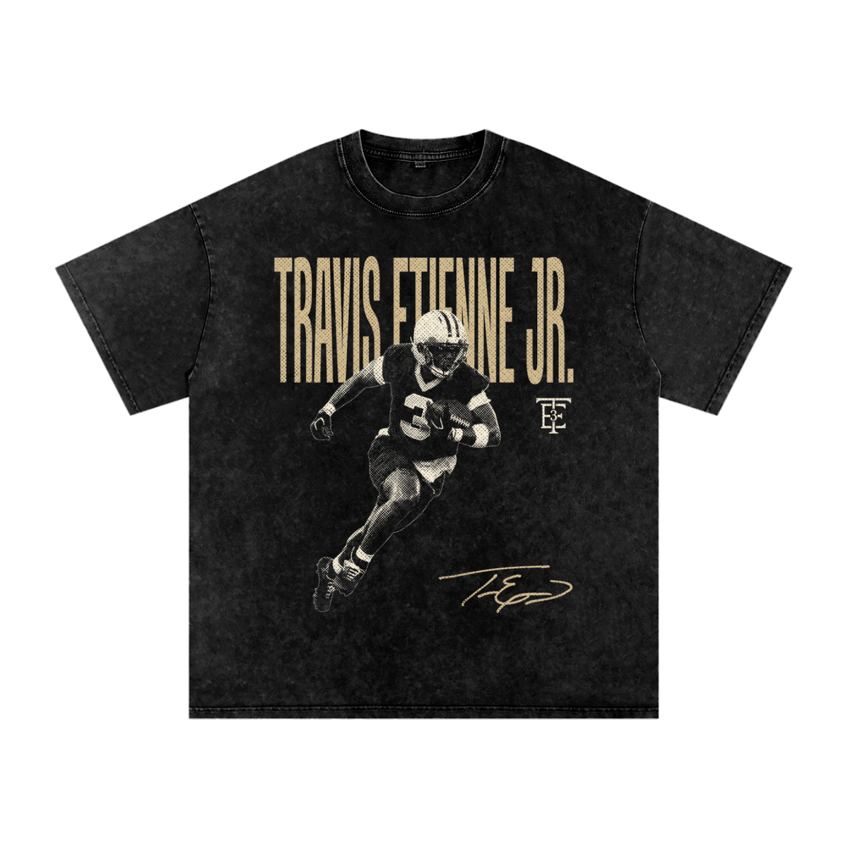 Travis Etienne Jr. Halftone Oversized Washed T-Shirt