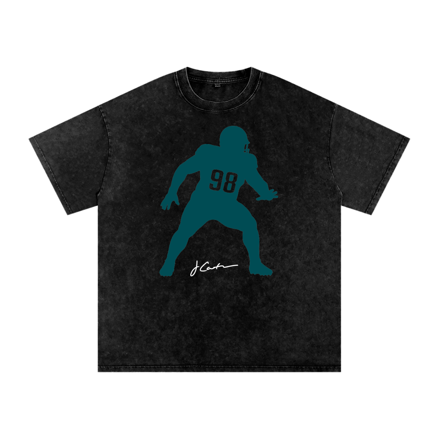 Jalen Carter Silhouette Oversized Washed T-shirt