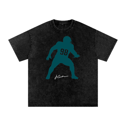 Jalen Carter Silhouette Oversized Washed T-shirt