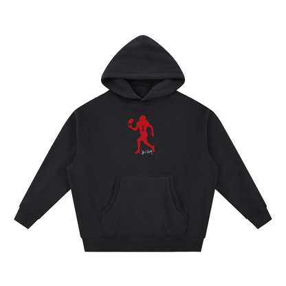 Xavier Worthy Silhouette Oversized Boxy Hoodie