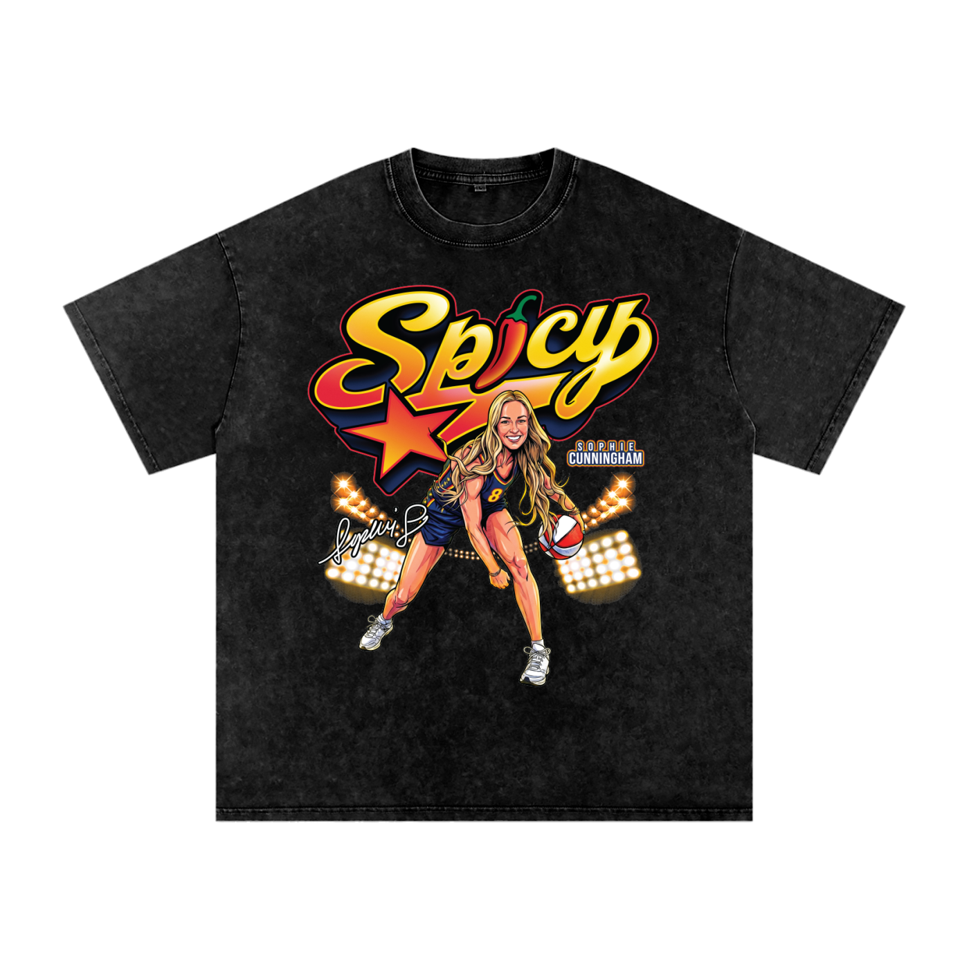 Sophie Cunningham "Spicy" Illustration Boxy T-Shirt