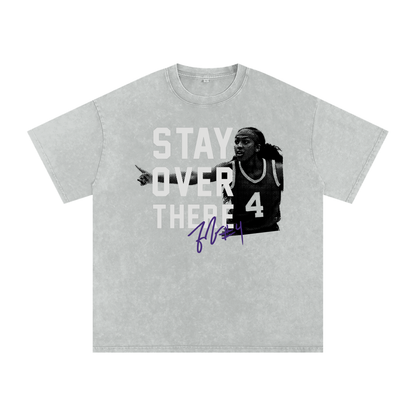 Flau'jae Johnson "Stay Over There" Washed Box T-shirt Silver