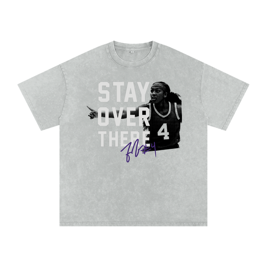 Flau'jae Johnson "Stay Over There" Washed Box T-shirt Silver