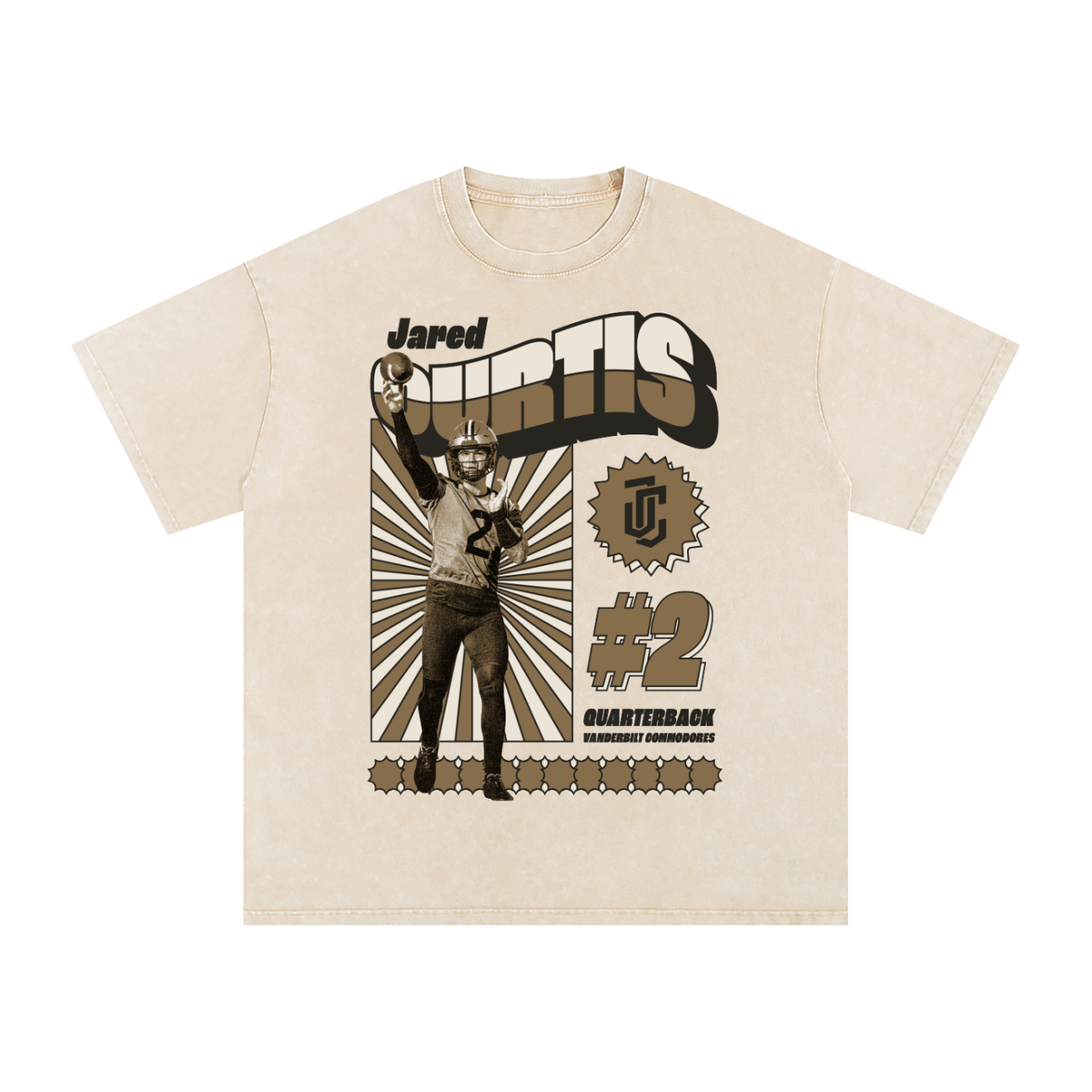 Jared Curtis Retro Oversized Washed T-Shirt