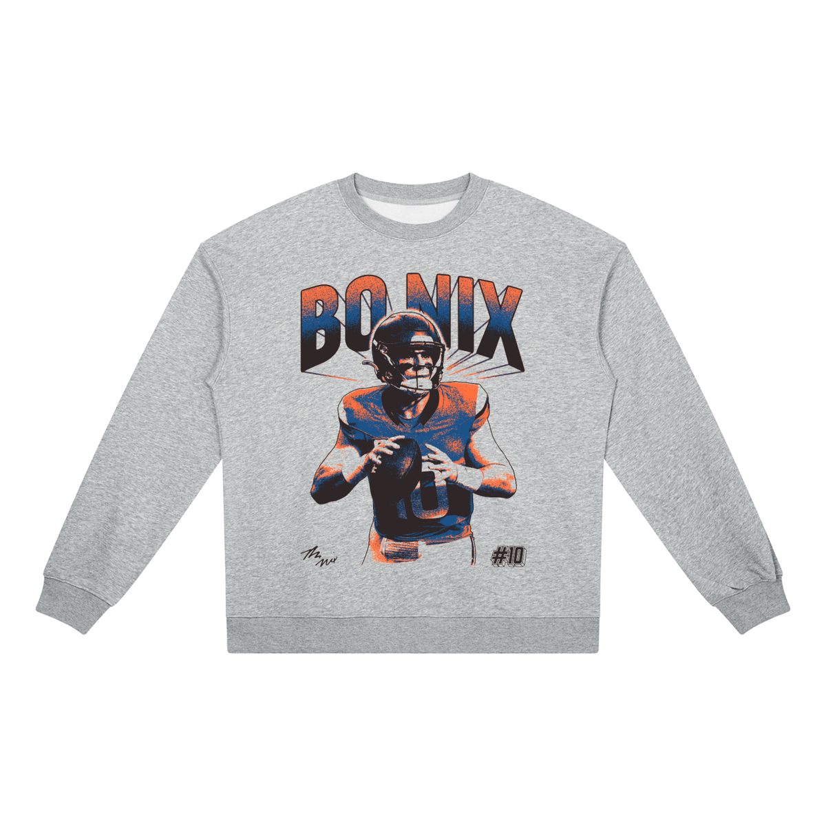 Bo Nix Portrait Heavyweight Crewneck