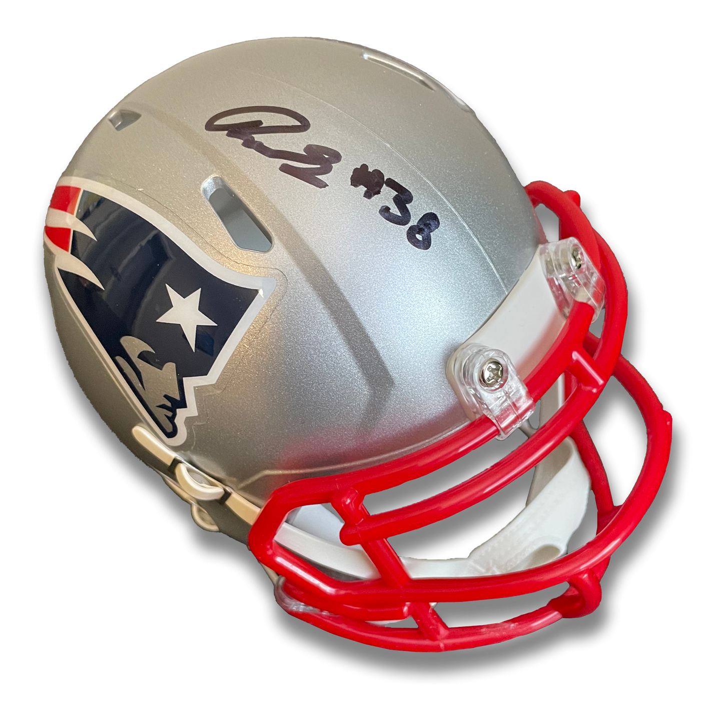 Rhamondre Stevenson Signed Mini Helmet