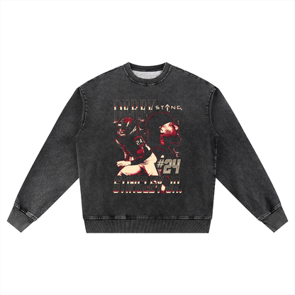 Derek Stingley Jr. Vintage Oversized Washed Sweatshirt