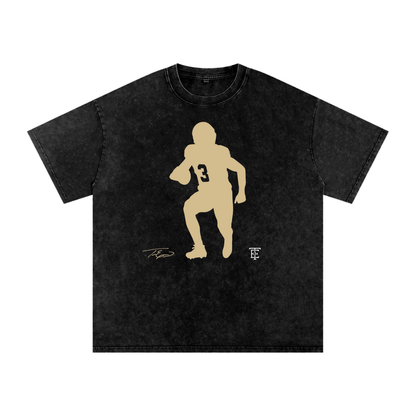 Travis Etienne Jr. Silhouette Oversized Washed T-Shirt