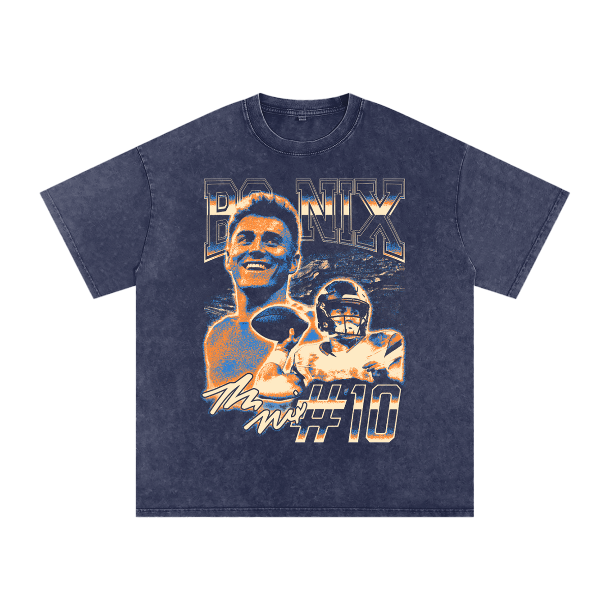 Bo Nix Vintage Oversized T-shirt