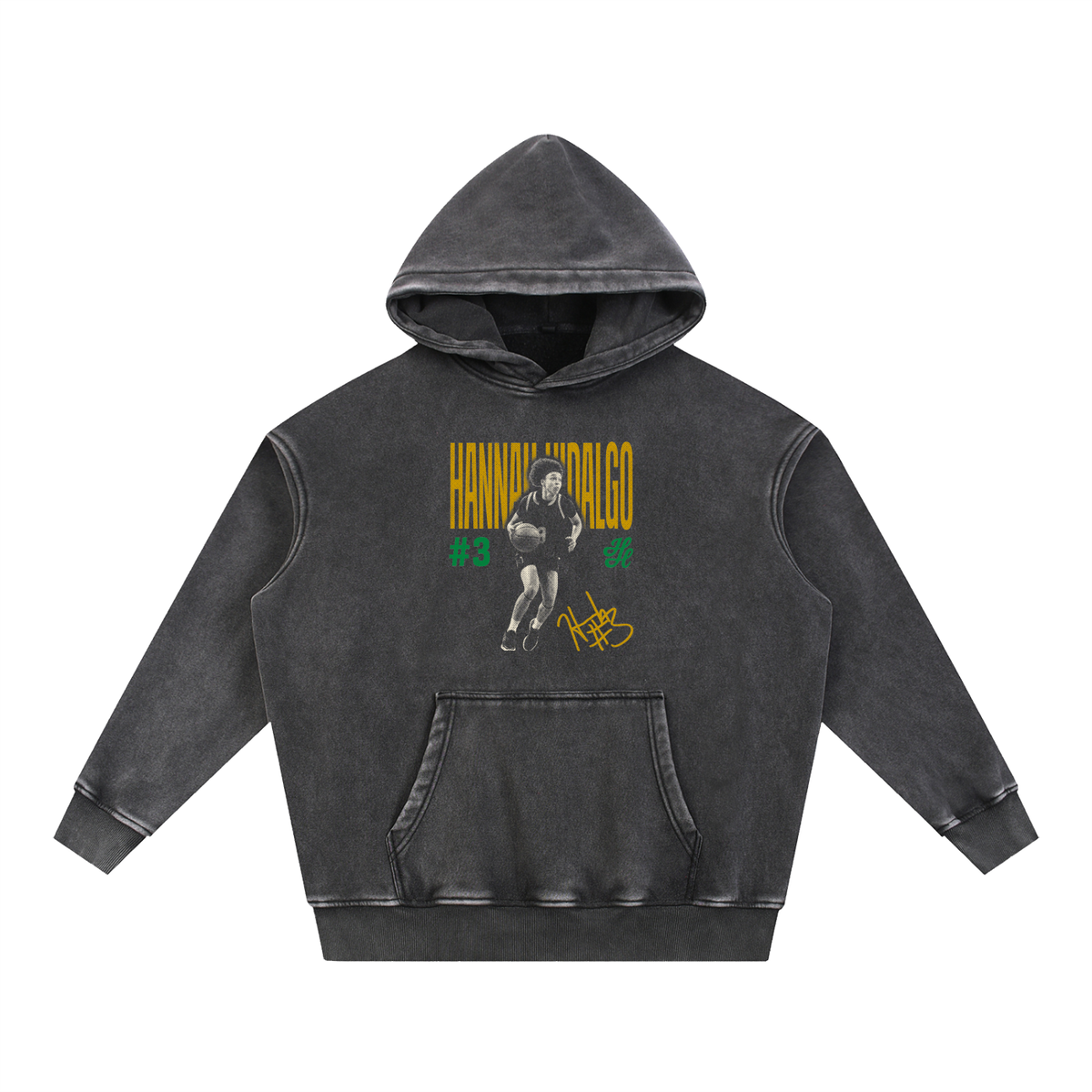 Hannah Hidalgo Halftone Oversized Washed Hoodie