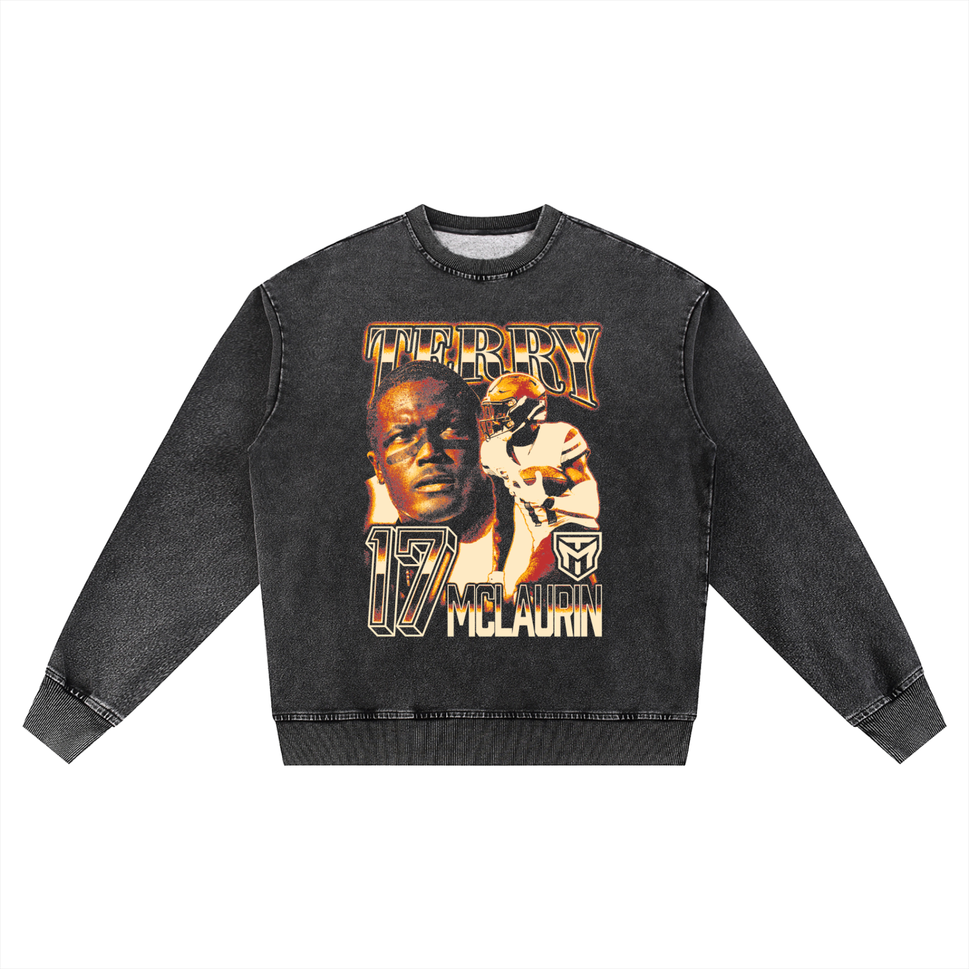 Terry McLaurin Vintage Oversized Washed Sweatshirt