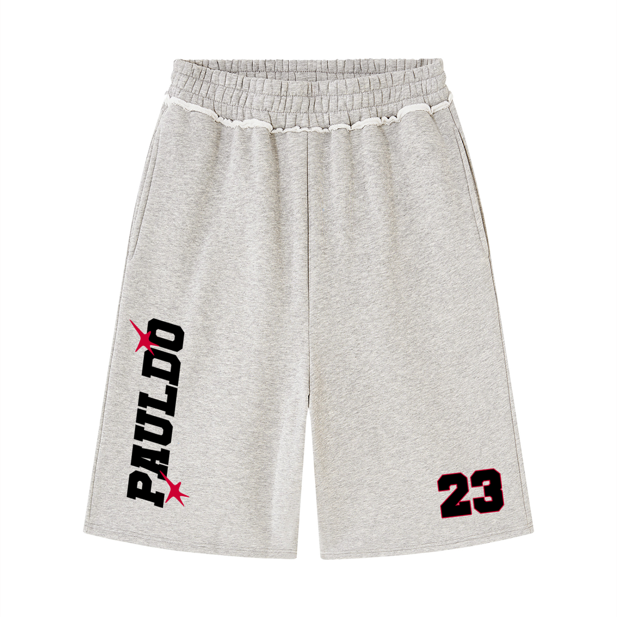 Unisex Raw Edge Fleece Shorts