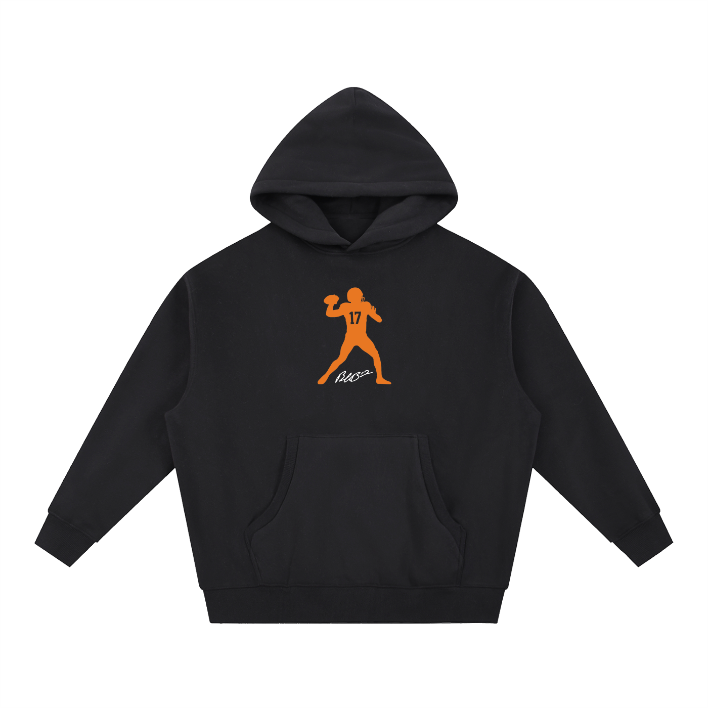 Byrum Brown Silhouette Oversized Boxy Hoodie