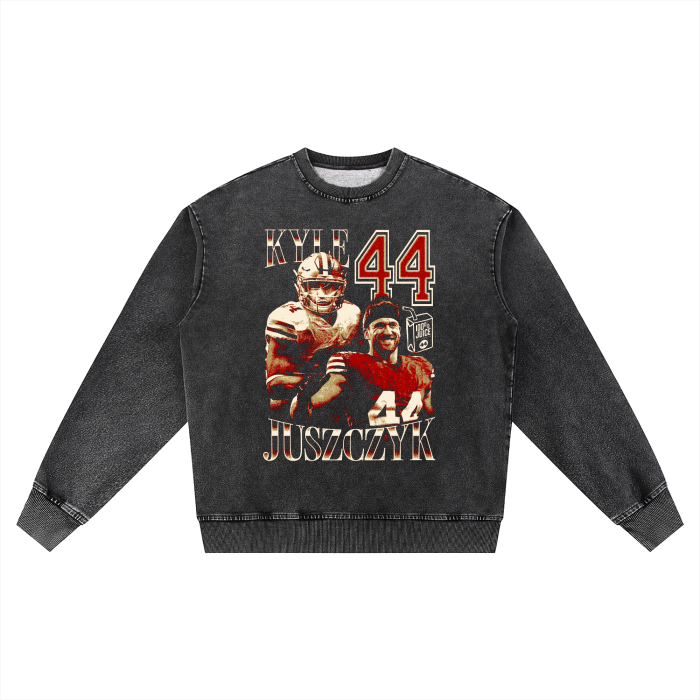 Kyle Juszczyk Vintage Oversized Washed Sweatshirt