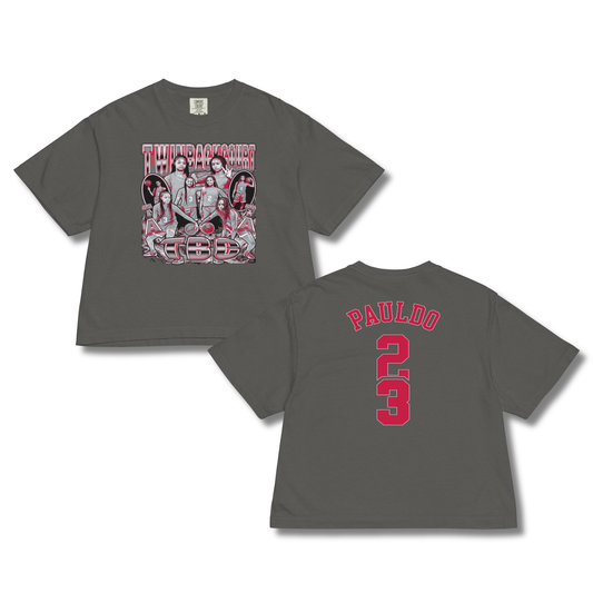 Twin Back Court "Collage" Women's Boxy T-shirt