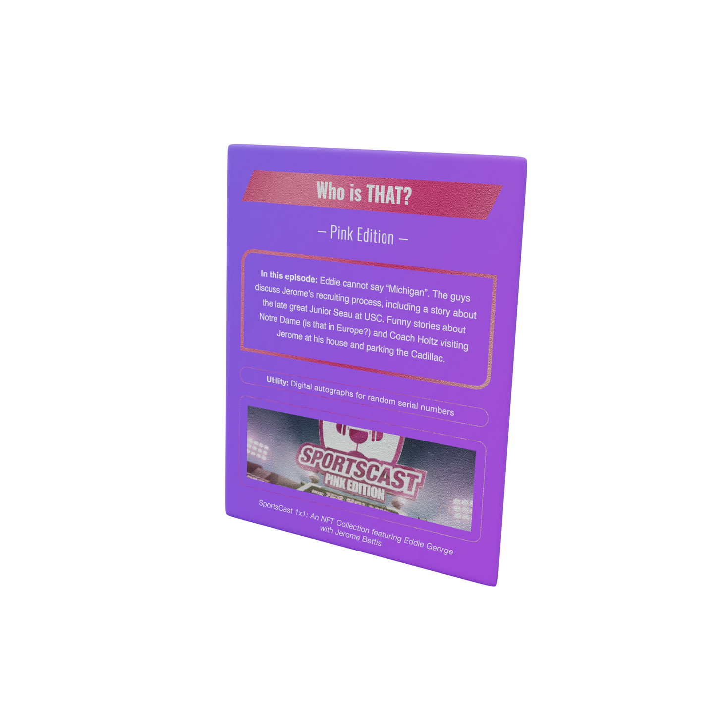 SportsCast "Who is THAT?" Episode Pack