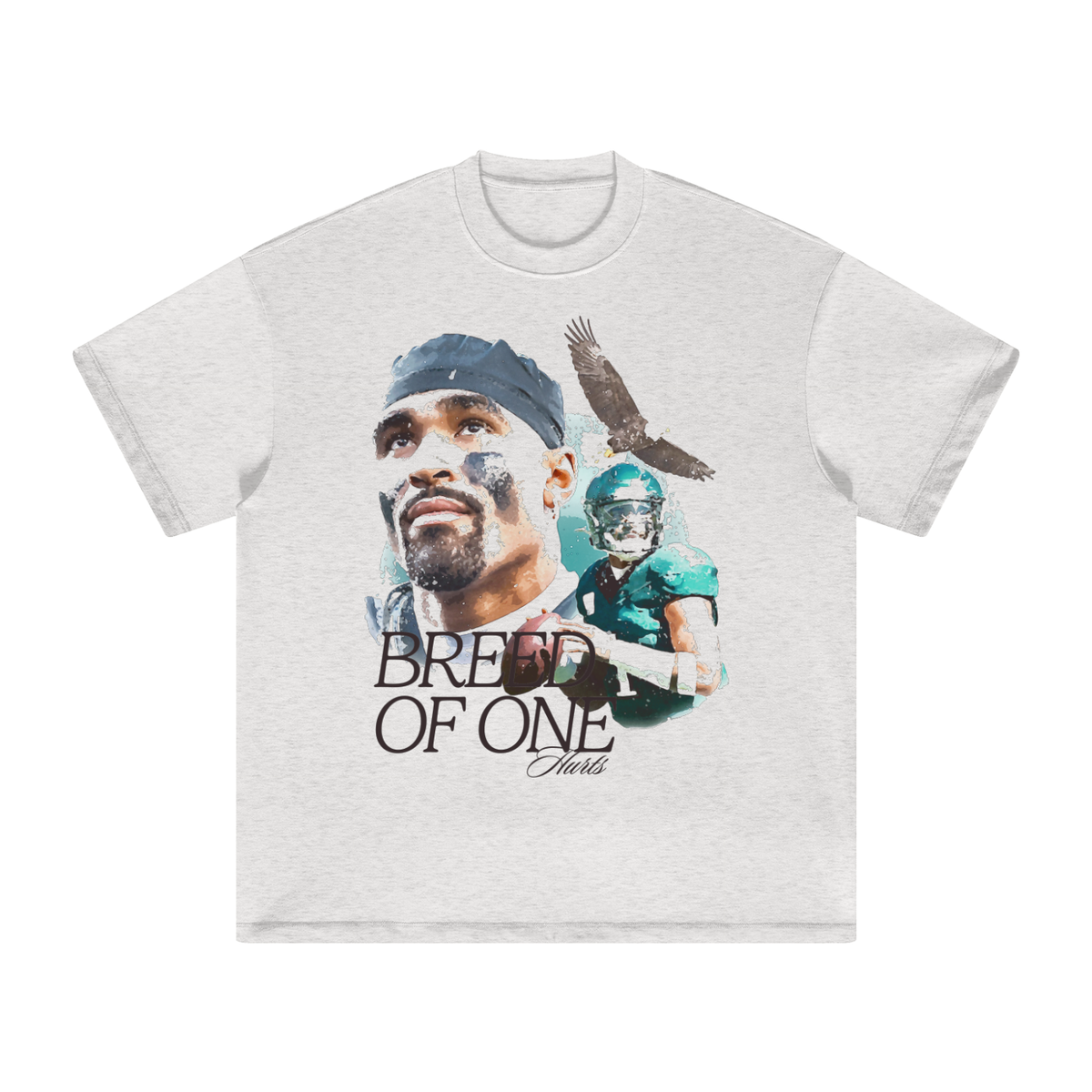 Jalen Hurts Watercolor Heavyweight T-shirt