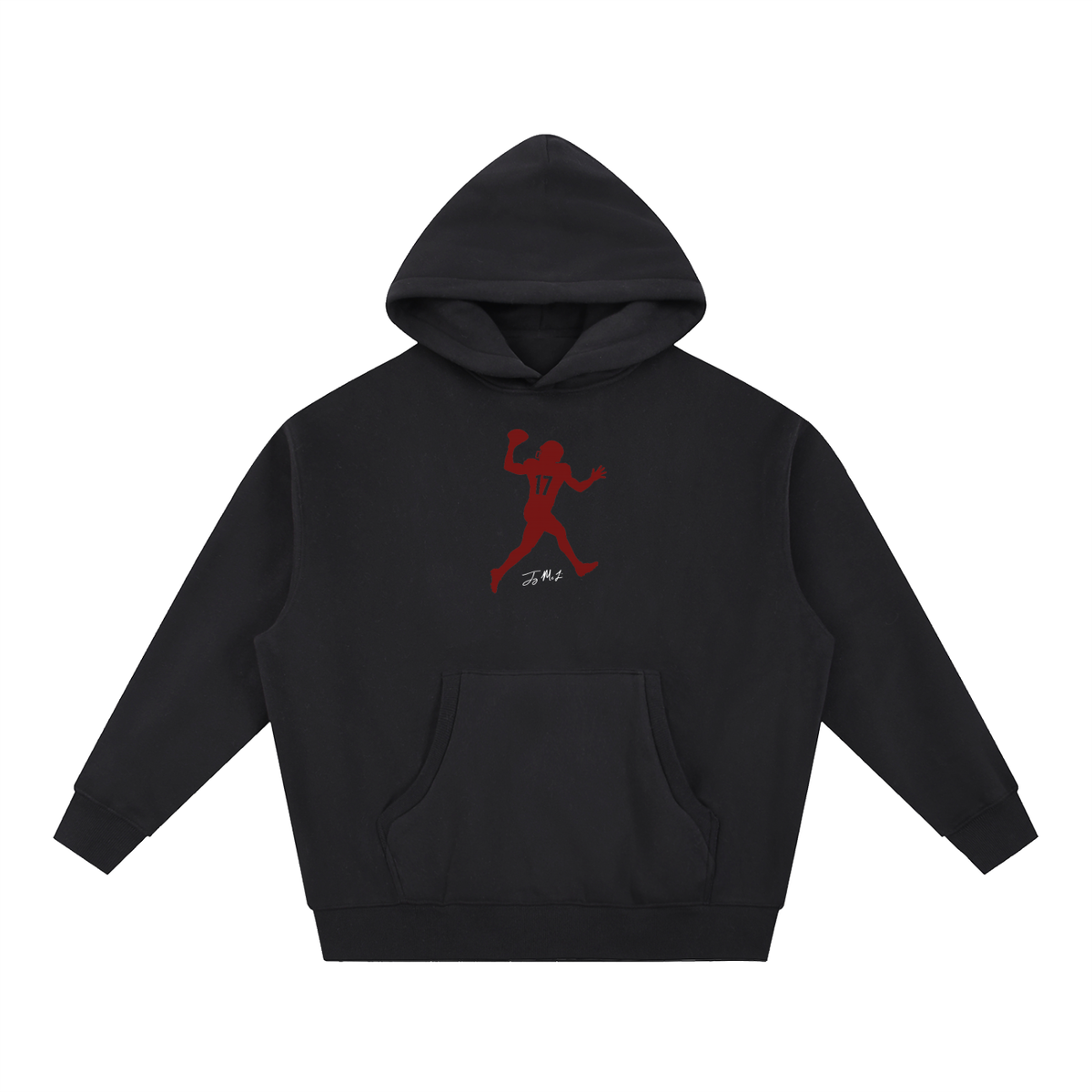 Terry McLauren Silhouette Oversized Boxy Hoodie