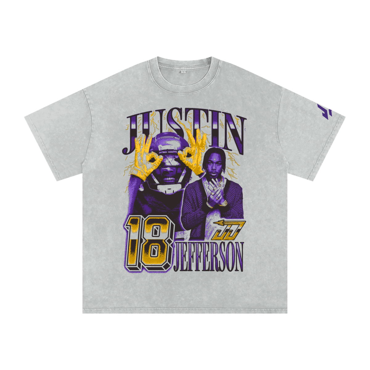 Justin Jefferson Boxy Washed T-shirt
