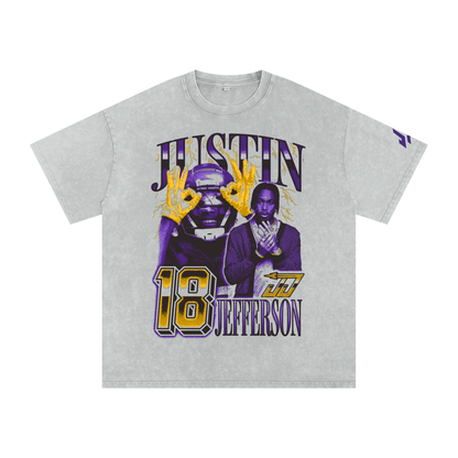 Justin Jefferson Boxy Washed T-shirt