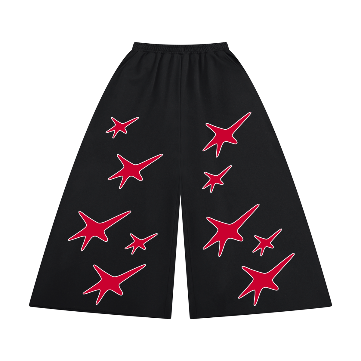 Women's Raw Edge Wide Leg Sweatpants