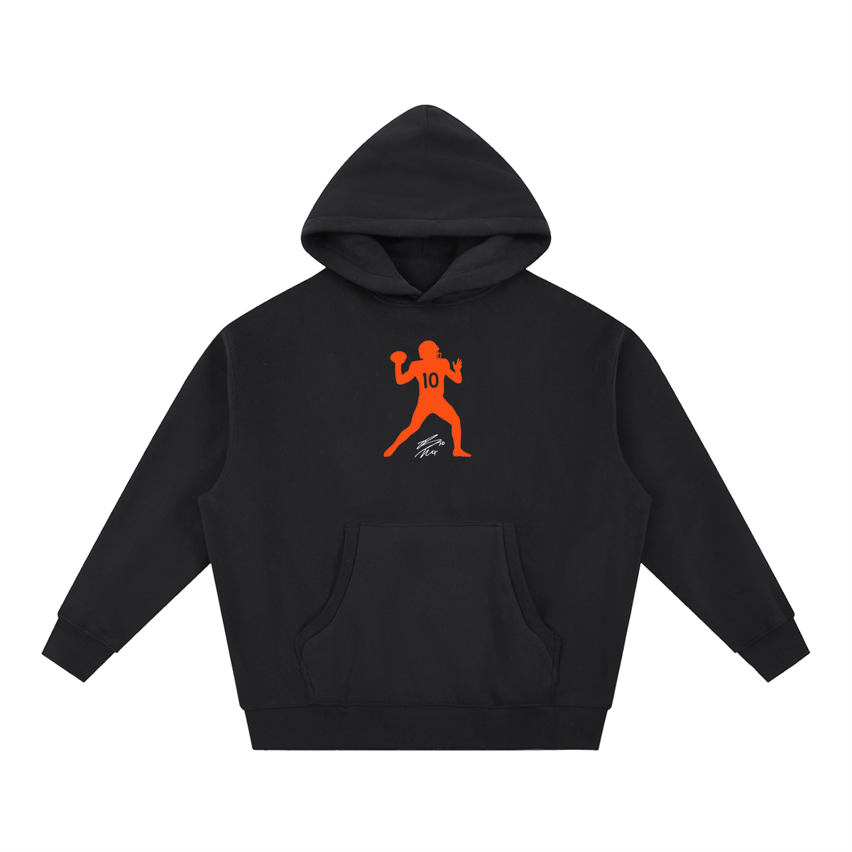 Bo Nix Silhouette Oversized Boxy Hoodie